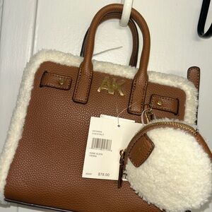 Anne Klein Tan and Cream Satchel